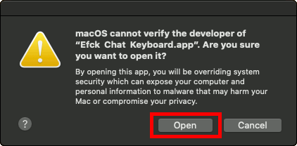 macOS cannot verify the developer of ... are you sure you want to open it?