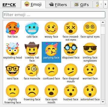 EF*CK – Emoji Filter / Unicode Chat Keyboard